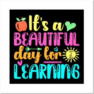 Back To School Its Beautiful Day For Learning Teacher Kids Posters and Art